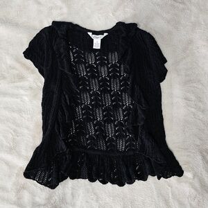 Candie's Knit Short Sleeve Cardigan